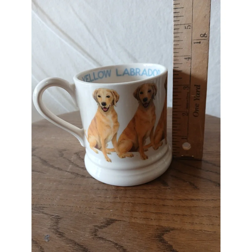 Emma Bridgewater yellow Labrador 1/2 pint mug stoke on Trent England dogs